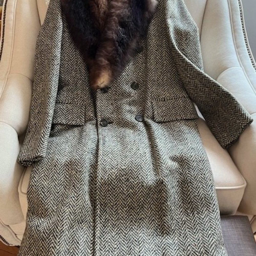 Vintage Men's Donegal Tweed Coat